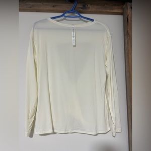 Modal blend open back long sleeve shirt
